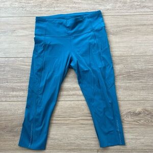 Lululemon Fast and Free Crop II 19" size:10
